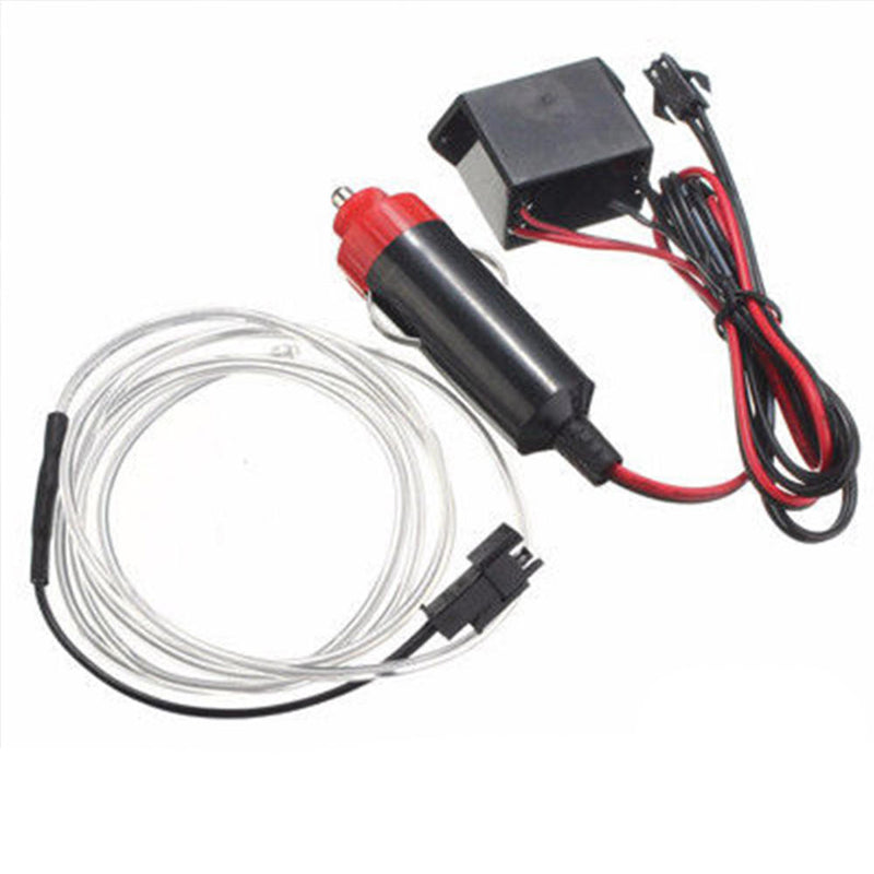 1 set Wire LED Car Auto Interior Decor Fluorescent Neon Strip Cold Lamp Tape Hot