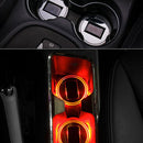 Solar LED Flashing Cars Cup Holder Pad Mat Auto Interior Light -Red new Hot
