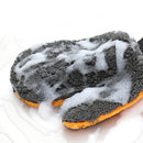 2 pcs Velvet Car Wash Gloves Household Coral Fleece Cleaning Cloth Mitts