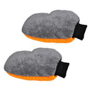 2 pcs Velvet Car Wash Gloves Household Coral Fleece Cleaning Cloth Mitts