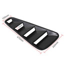 2 x Quarter Side Window Louvers Scoop Cover Vent For 2005-2014 Ford Hot