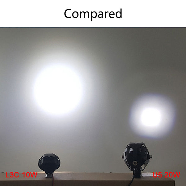 1 x Motorcycle Led Light Headlight Driving Fog Spot Head Light Useful ligh Best