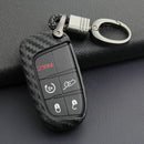 1 Carbon Fiber Key Fob Chain for Jeep Dodge Chrysler Access Cover Case Ring Hot