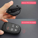 1 Carbon Fiber Key Fob Chain for Jeep Dodge Chrysler Access Cover Case Ring Hot