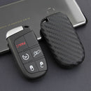 1 Carbon Fiber Key Fob Chain for Jeep Dodge Chrysler Access Cover Case Ring Hot
