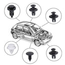 100pcs Black Plastic Car Push Pin Rivet Fasteners Trim Clips Panel