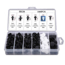 100pcs Black Plastic Car Push Pin Rivet Fasteners Trim Clips Panel