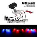 6 X 3 LED Red And Blue Car Dash Flash Flash Emergency Police Warning Lig Hot