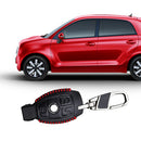 1set Leather For Mercedes Benz Car 3 Buttons Red thread Auto Key Case Chain Hot