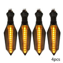 4 x Motorcycle LED Turn Signal Lamp Sequential Flowing Indicator Lights Hot