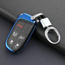1 set Car Key Fob Chain For Jeep Dodge Chrysler Keychain Ring Accesso Hot