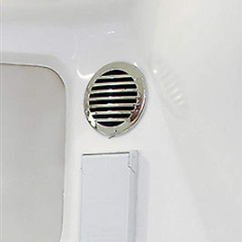 1 x Durable RV Marine Boat 3" Stainless Steel Curved Clad Airflow Vent 76mm Best
