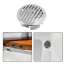 1 x Durable RV Marine Boat 3" Stainless Steel Curved Clad Airflow Vent 76mm Best