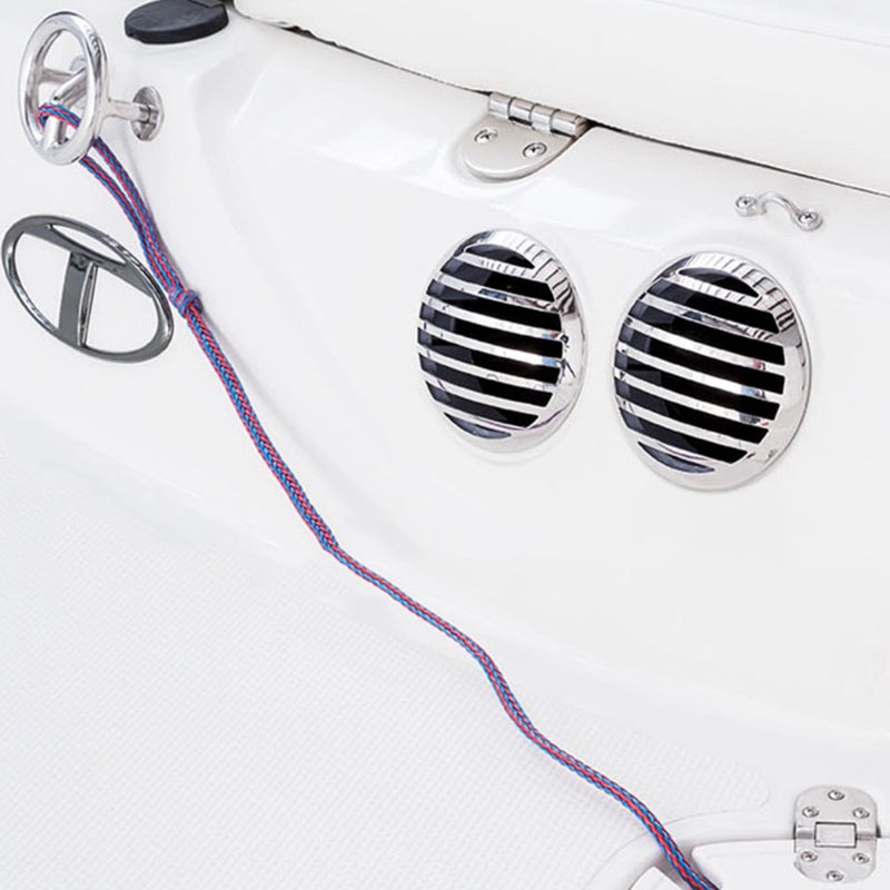 1 x Durable RV Marine Boat 3" Stainless Steel Curved Clad Airflow Vent 76mm Best