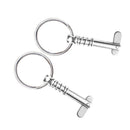 1 Boat Bimini Top Quick Release Pin 1/4" with Pull Ring 316 Marine Stainless Hot
