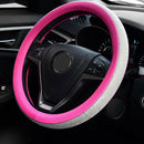 1x ink Car Steering Wheel Cover Decor 38cm 15" Bling Rhinestone Diamond Girl Hot