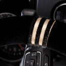 1 Pc Leopard Print Plush Car SUV Steering Wheel Cover Keep Warm EPN New