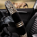 1 Pc Leopard Print Plush Car SUV Steering Wheel Cover Keep Warm EPN New