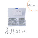 100x Carbon Steel R-type Wave Card Latch Bolt Cotter Pin Plated Good Tools