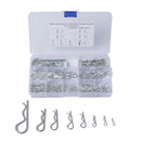 100x Carbon Steel R-type Wave Card Latch Bolt Cotter Pin Plated Good Tools