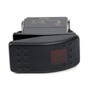 1 x Red LED Rocker Switch ON OFF ON DPDT 12V 24V waterproof For Car boat Hot