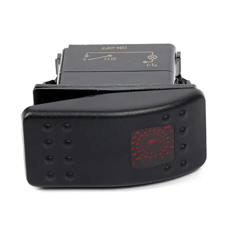 1 x Red LED Rocker Switch ON OFF ON DPDT 12V 24V waterproof For Car boat Hot