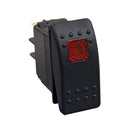 1 x Red LED Rocker Switch ON OFF ON DPDT 12V 24V waterproof For Car boat Hot