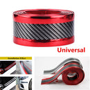 1x Red PVC Car Front Rear Bumper Edge Guard Strip Auto Exterior Accessories New