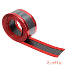 1x Red PVC Car Front Rear Bumper Edge Guard Strip Auto Exterior Accessories New