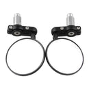 1 pair Motorcycle CNC Aluminum Rotate Round 7/8" Handlebar End Side Rearview Hot