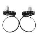 1 pair Motorcycle CNC Aluminum Rotate Round 7/8" Handlebar End Side Rearview Hot