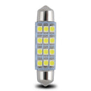 10 X 41mm Festoon LED 3528 12SMD Light Bulb White Car Interior Dome Map Door Hot