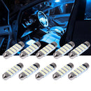 10 X 41mm Festoon LED 3528 12SMD Light Bulb White Car Interior Dome Map Door Hot