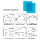 2 Pcs Car Side Window Protect Film Anti Fog Anti-glare Waterproof 200*175mm Hot