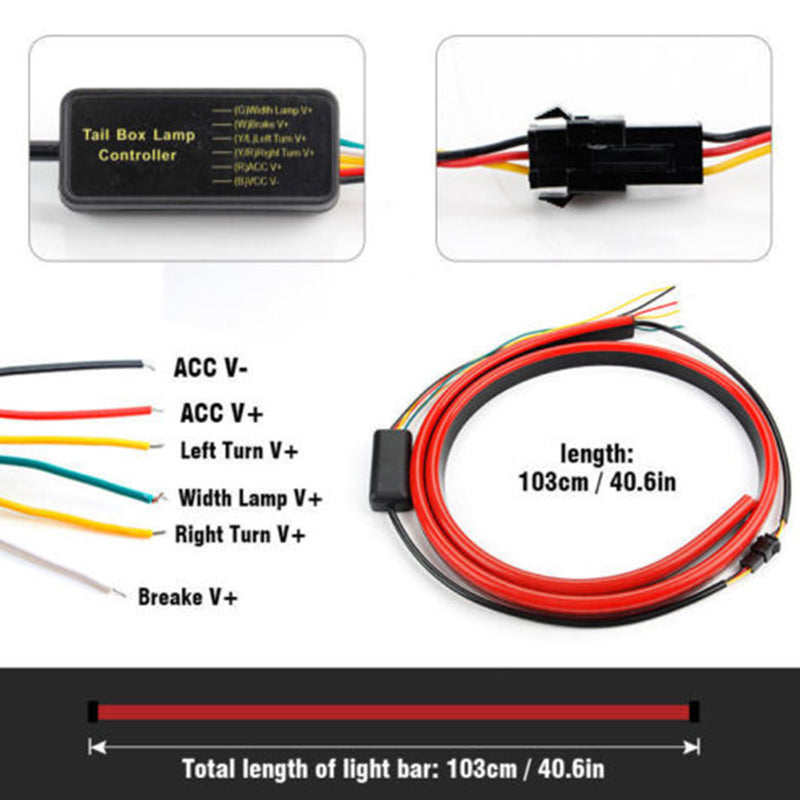 1 x Roofline LED Third High Brake Tail Light Kit Above Rear Windshield Nice