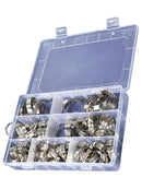 1 set Stainless Steel 8-38mm Hose Pipe Hoop Useful Hose Clamps Wire Assorted New