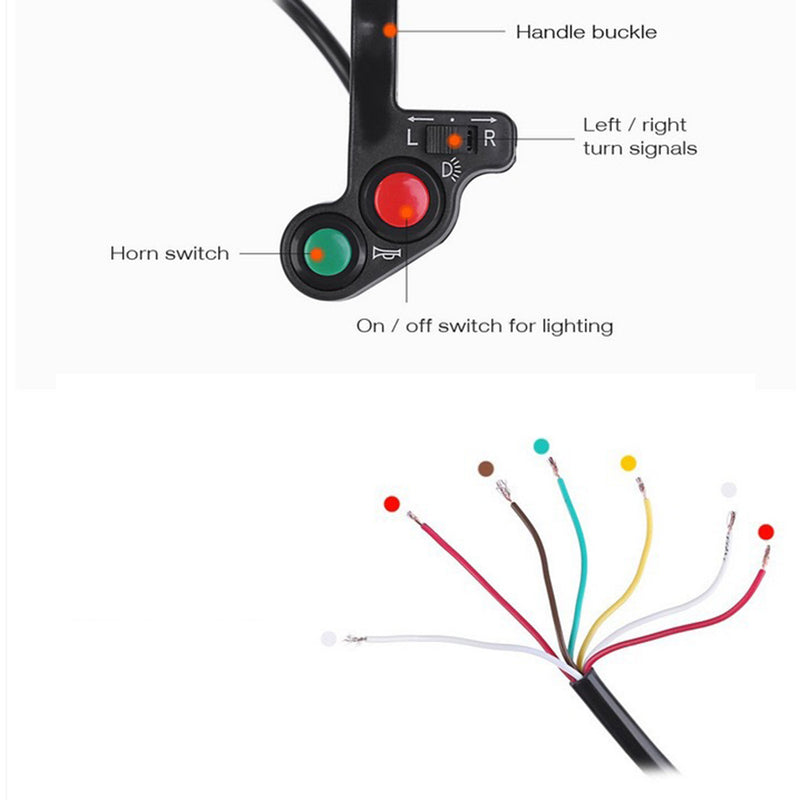 1 x Handlebar Light Horn Signal Indicator Switch Electric Bike Motorcycle Hot