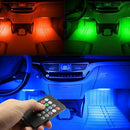 4 Light-Strips Floor-Lamp Car-Atmosphere-Lights Auto-Interior-Decoration  hgho