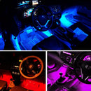 4 Light-Strips Floor-Lamp Car-Atmosphere-Lights Auto-Interior-Decoration  hgho