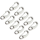10 xStainless Steel Spring Snap Hook Clips Buckle Shackle Claw Marine Boat New