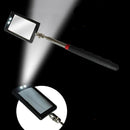 2x Stainless Steel Car Engine Chassis Telescopic Mirror Detect Auto Repair Tool