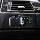 Carbon Fiber Headlight Switch Frame Trim * 1 For BMW 3 Series E90 E92 E93 Hot