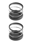 2x Spring Cup Holder Drink Beverage Multi-function Car Truck Universal Black Hot