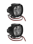 2 x Motorcycle Headlight Spot Fog Lights Head Lamp 4 LED Front 12V Driving Hot