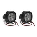 2 x Motorcycle Headlight Spot Fog Lights Head Lamp 4 LED Front 12V Driving Hot