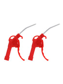2 Cleaner Blower Duster Pneumatic-Tool Curved-Nozzle Tube-Length Red