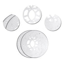 6x Aluminium Disc Brake Cover Vehicle Wheel Decorative Rotor Cross Drill Hot