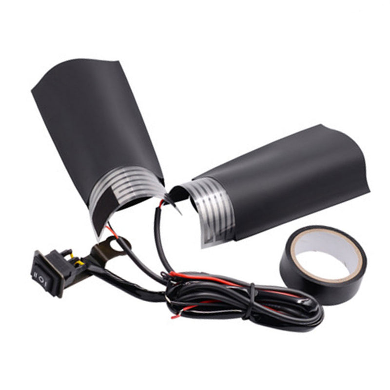 1 Universal 12V Motorcycle Hot Heated Grips Inserts Handle Handlebar Warmer New