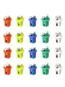 20pcs Light-Bulbs Auto-Dashboards-Gauge-Lamp Car T5 B8.5D 5050 1SMD LED