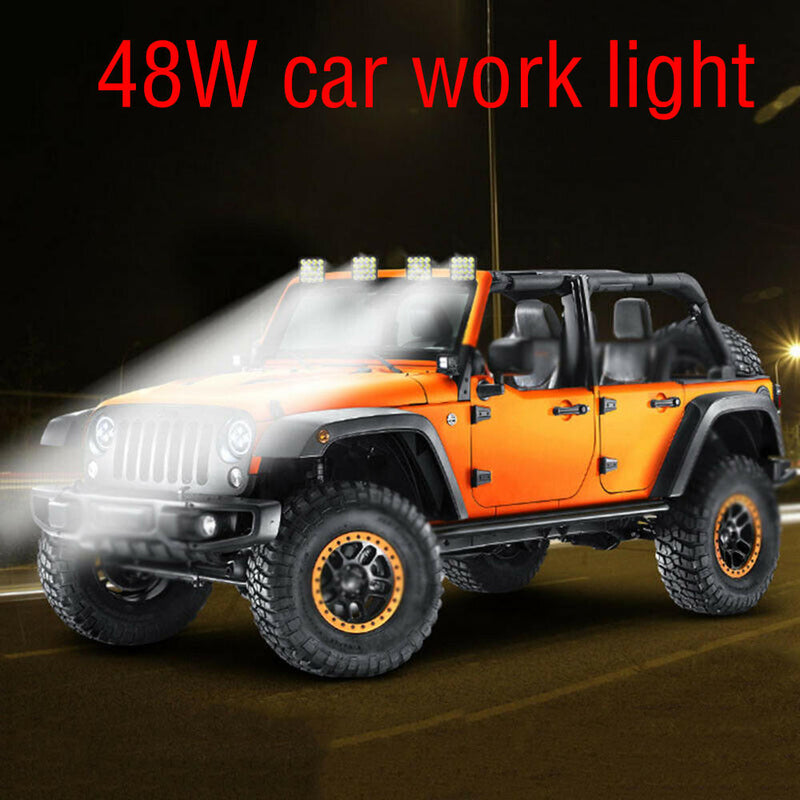 1 set Square LED Work Light 12V 24V Off Road Flood Spot Lamp For Car Truck Best